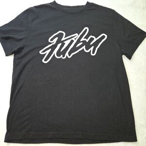 FUBU Mens Short Sleeve T-Shirt. Logo in White  Size XL